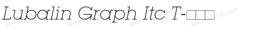 Lubalin Graph Itc T字体转换